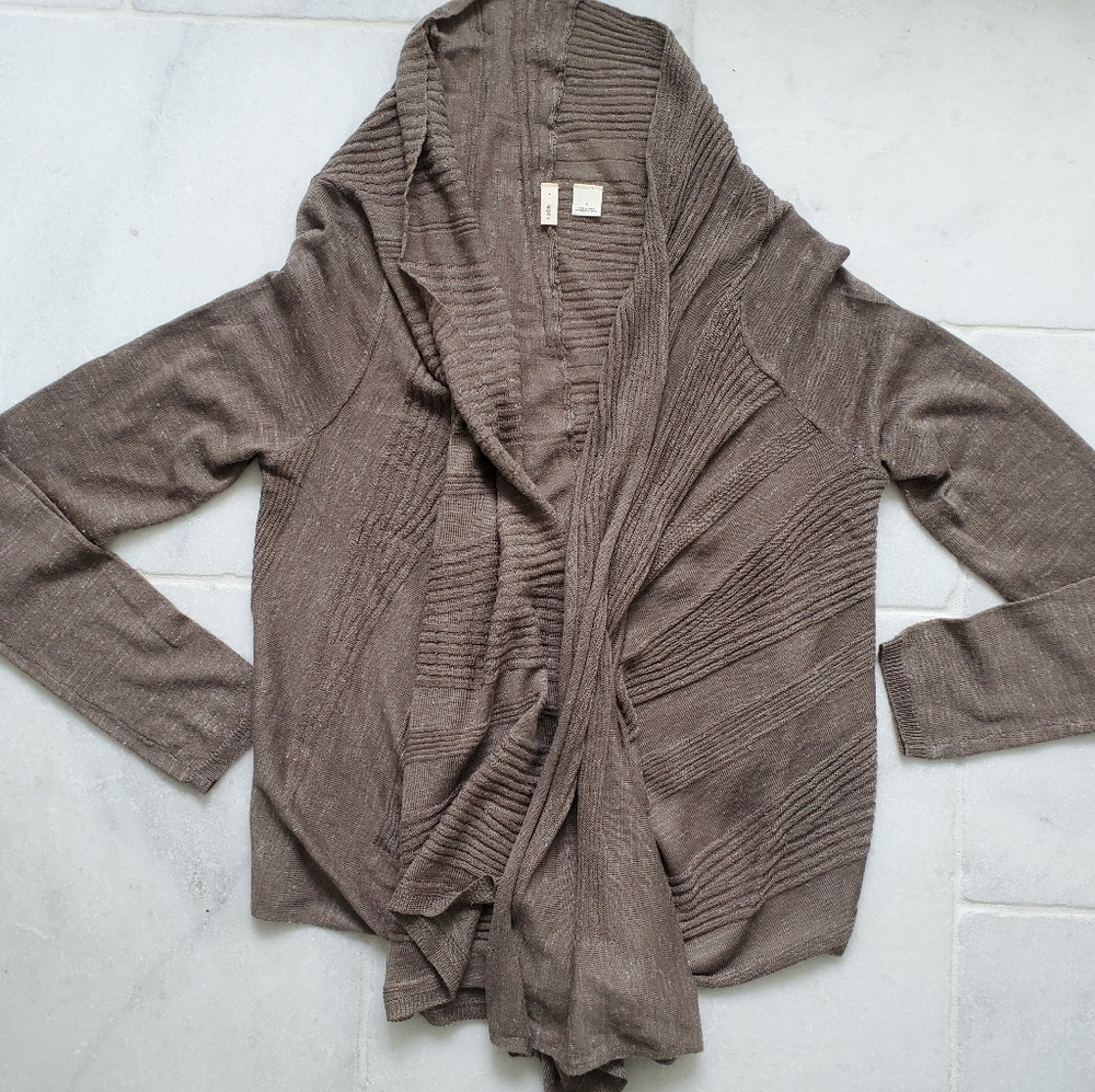 NEW Anthropologie open front Moth cardigan S